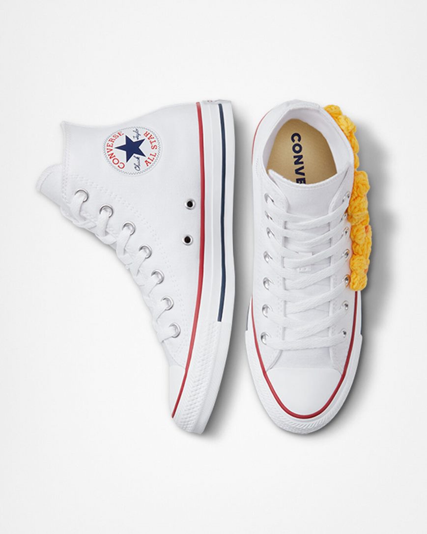 Tenisky Vysoke Converse Chuck Taylor All Star LTD 3D Floral Panske Žlté Kvetinové | SK 11WPFE9